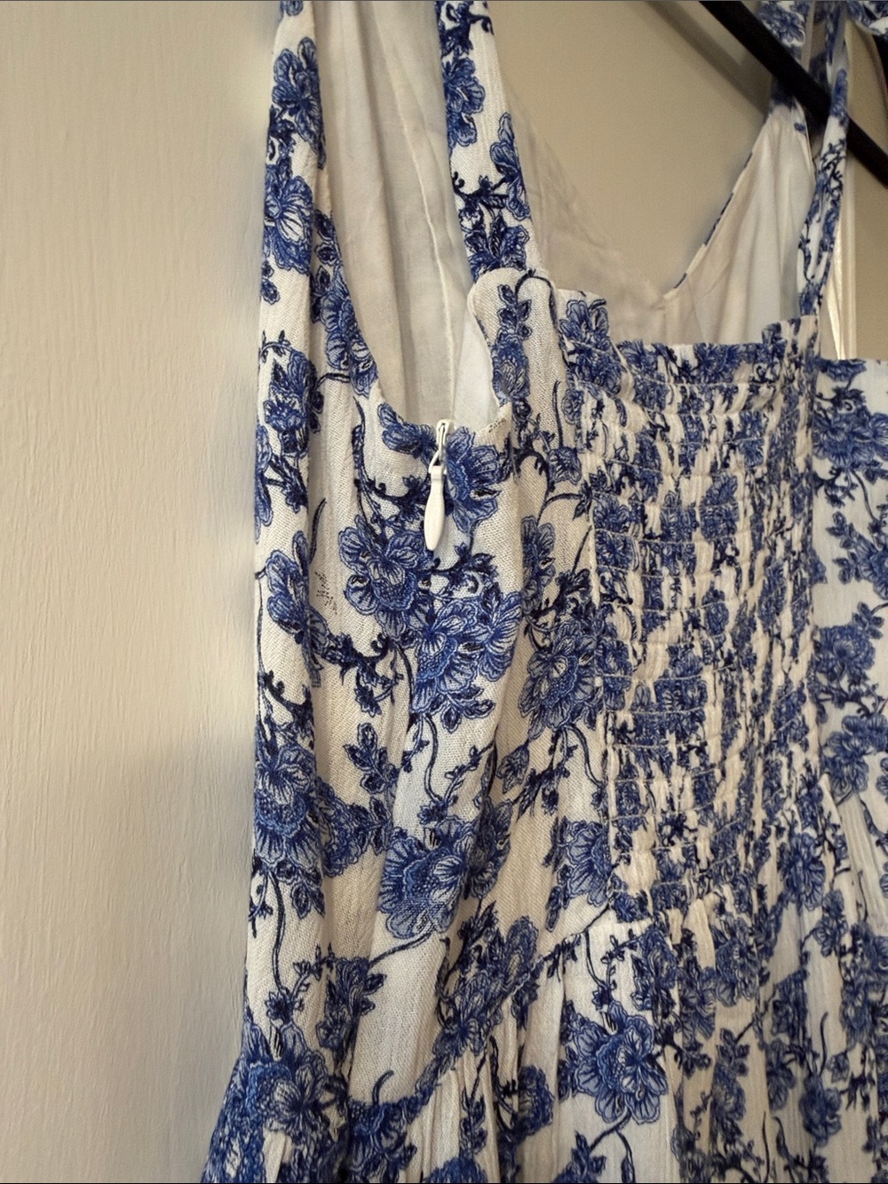 Cynthia Rowley Blue and White Floral Maxi Dress - Picture 2 of 6